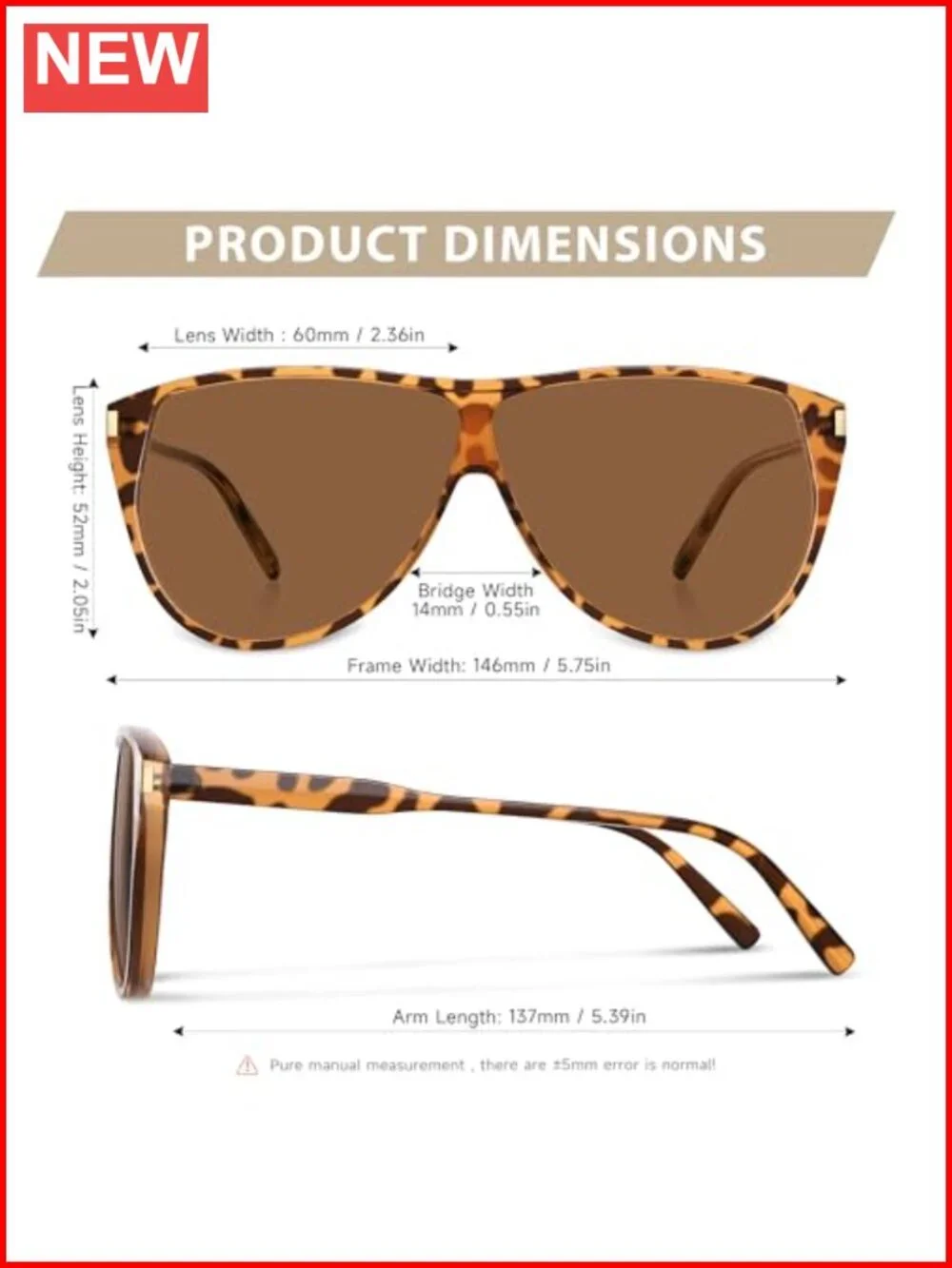 Retro Aviator Sunglasses UV Protection Lightweight Plastic Polarized